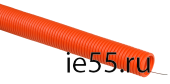 Труба гофр. ПНД d32 с зондом оранжевая тяжелая (25м) IEK